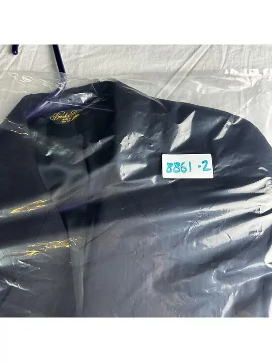 👔🧥 Brooks Brothers Brooksease Navy Wool Gold Button Blazer 45R 8861-2 🧥👔 - Picture 15 of 15